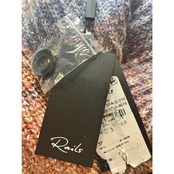 Rails Josie Space Dye Cotton Blend Cardigan in Amethyst NWT Size Small - Picture 7 of 8